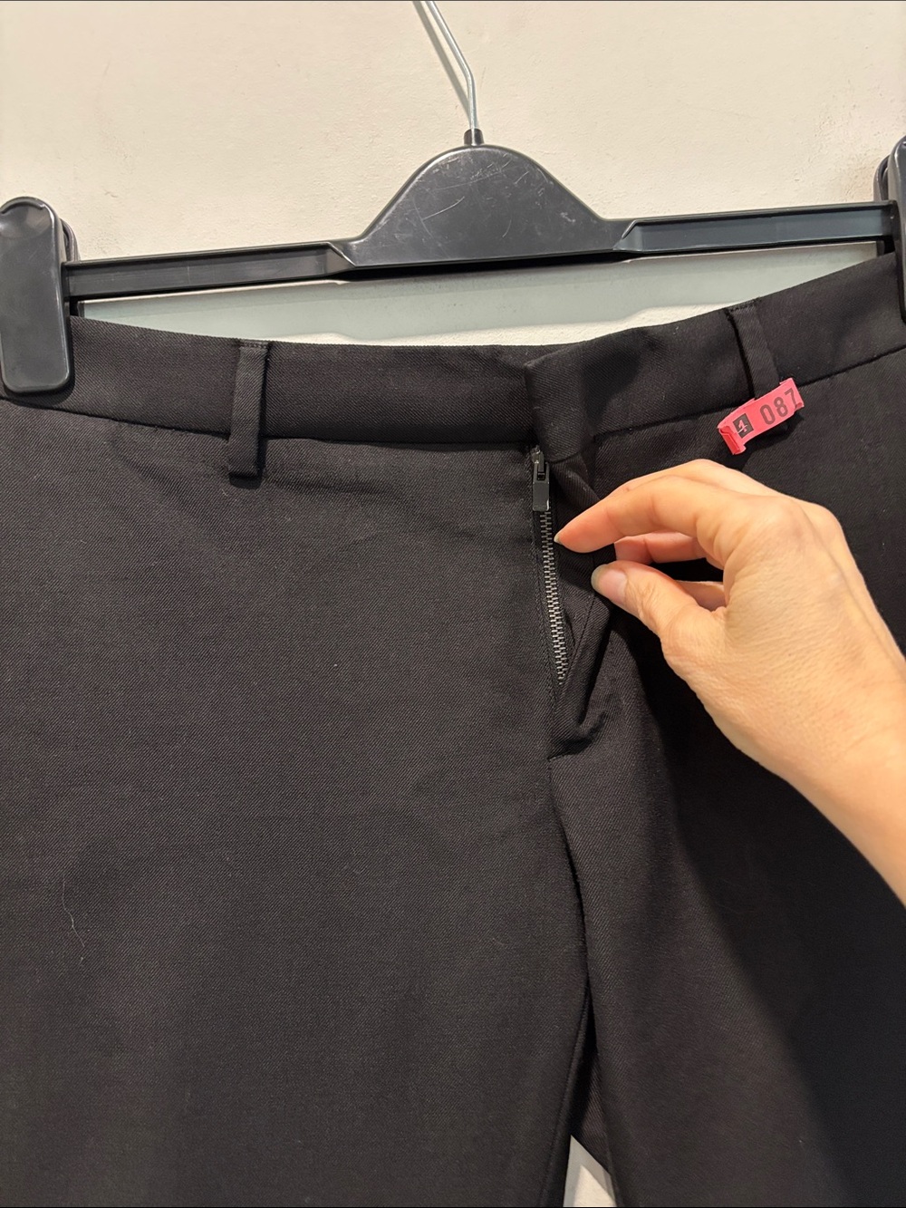 Saint Laurent Paris Black Wool Skinny Ankle Zip Trousers FR 38 US 6 - Picture 4 of 14